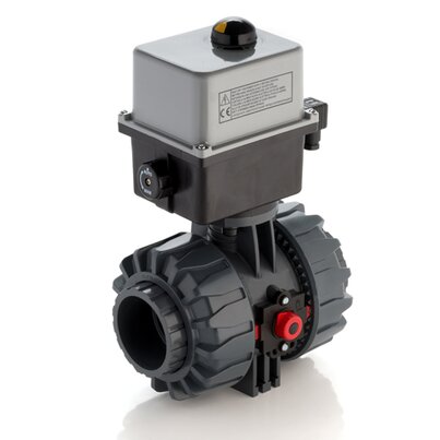 VKDIV/CE 24 V AC/DC - Electrically actuated DUAL BLOCK® 2-way ball valve DN 65:100