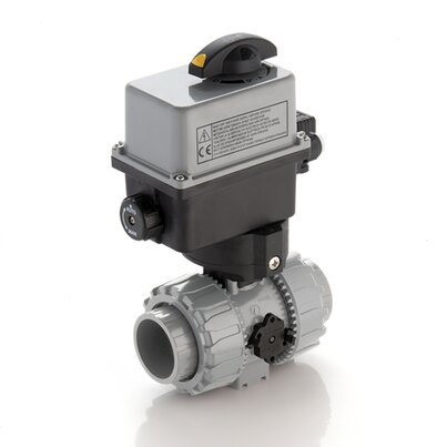 VKDAC/CE 90-240 V AC - Electrically actuated DUAL BLOCK® 2-way ball valve DN 10:50