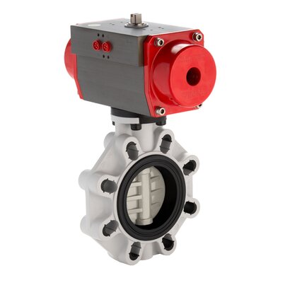 FKOM/CP NO LUG ANSI DN 250-300 -pneumatically actuated butterfly valve 