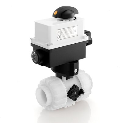 VKROAF/CE 90-240 V AC 4-20 mA - Electrically actuated DUAL BLOCK® regulating ball valve DN 10:50