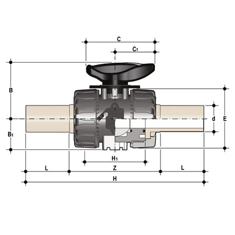 VKRBF/LF - DUAL BLOCK® regulating ball valve DN 10:50