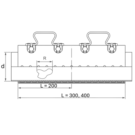 Gasket NBR, DIN-EN 682   MOP gas maximum = 5 bar   Other water qualities maximum = 16 bar