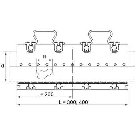 Gasket NBR, DIN-EN 682   MOP gas according to table, maximum = 5 bar   Other water qualities according to table, maximum = 16 bar