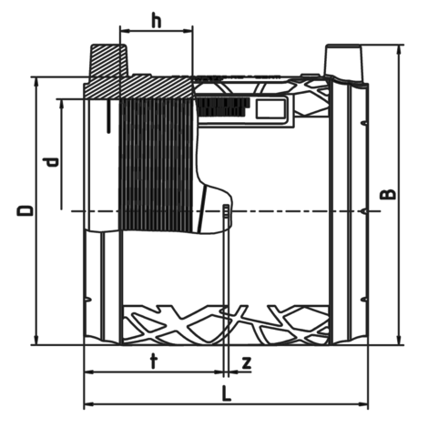 Coupler with easily removable inner stop, SDR 11