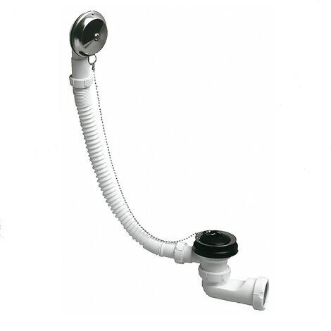 Hand operated flexible bathtub outlet
