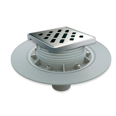 Floor gully for shower tray works - vertical outlet