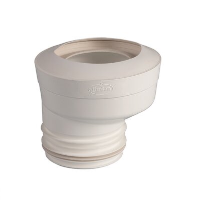 Eccentric elastic toilet sleeve