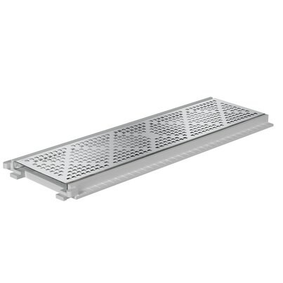 Stainles steel grid with rim