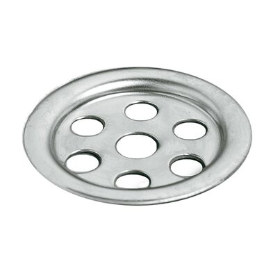 Stainless steel cover for round overflow