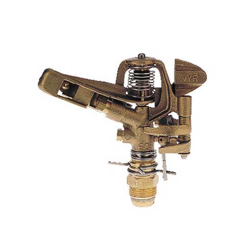 Agriculture sprinkler with sectional emitter, male threaded. Brass