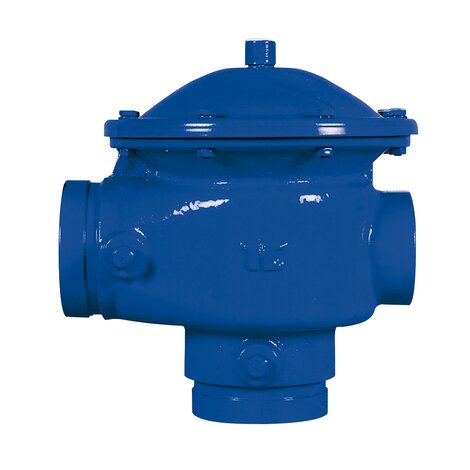 Angular backwash valve