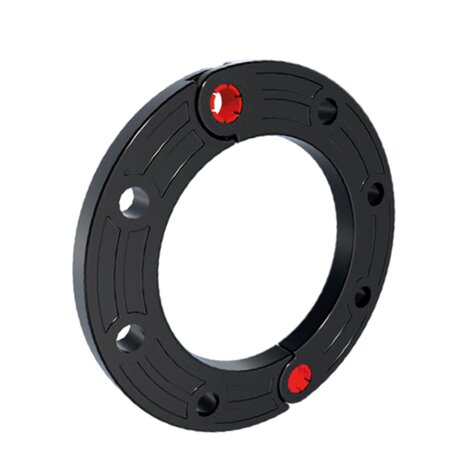 Steel-cored articulated flange
