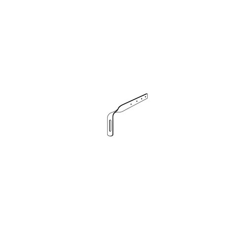 Galvanised bracket for invisible gutter hooks for gutters Galvanised bracket for invisible gutter hooks for gutters