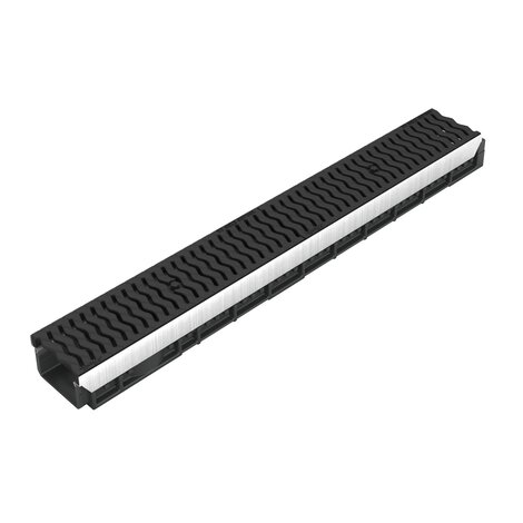 Channel with heel steel grating - C250 - L100 int Kenadrain Channel with heel steel grating - C250 - L100 int Kenadrain