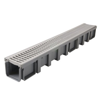 Low channel with PVC grid - A15 - L100 int/130 ext Connecto