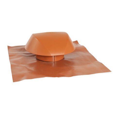 Ventilation cap with flat roof plate Atemax