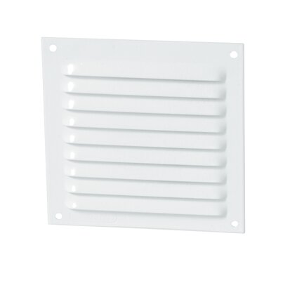 LOUVERED GRILLE ALU WHITE MOUS.10X10