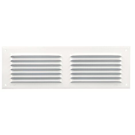 LOUVERED GRILLE WHITE ALU MOUS.10X30