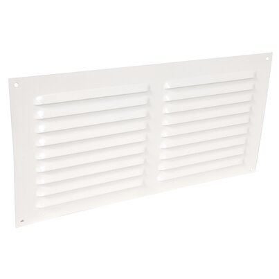 LOUVERED GRILLE WHITE ALU MOUS.15X30