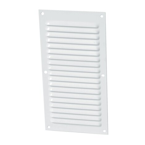 LOUVERED LOUVERED GRILLE WHITE ALU MOUS.20X10