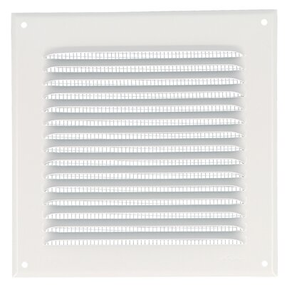 LOUVERED GRILLE WHITE ALU MOUS.20X20