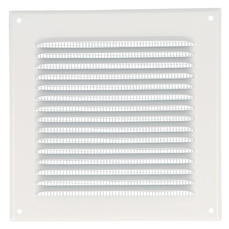 LOUVERED GRILLE WHITE ALU MOUS.20X20