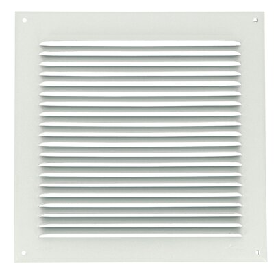 LOUVERED LOUVERED GRILLE WHITE ALU MOUS.25X25