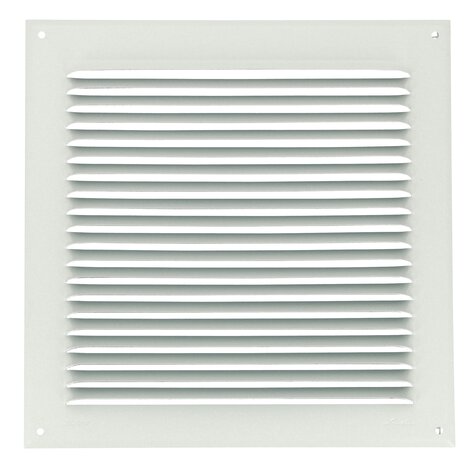 LOUVERED LOUVERED GRILLE WHITE ALU MOUS.25X25