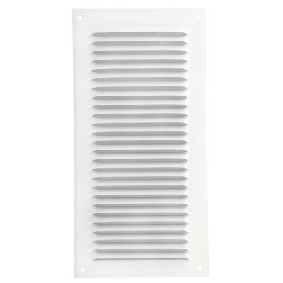 LOUVERED GRILLE ALU WHITE MOUS.30X15