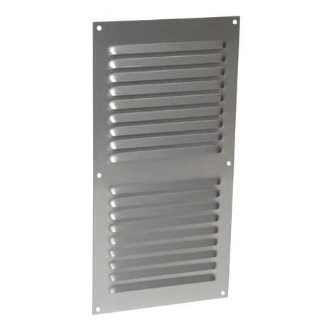 LOUVERED GRILLE ALU GREY MOUST.30X15