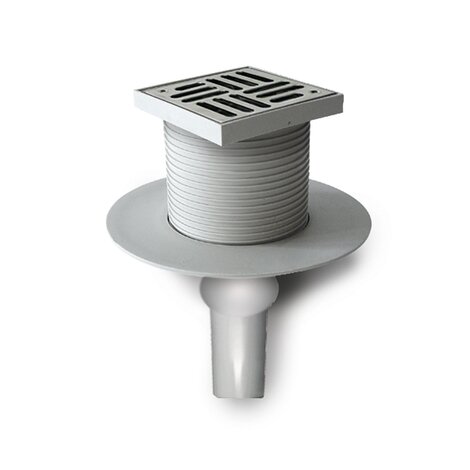 PP Vertical outlet floor drain without trap