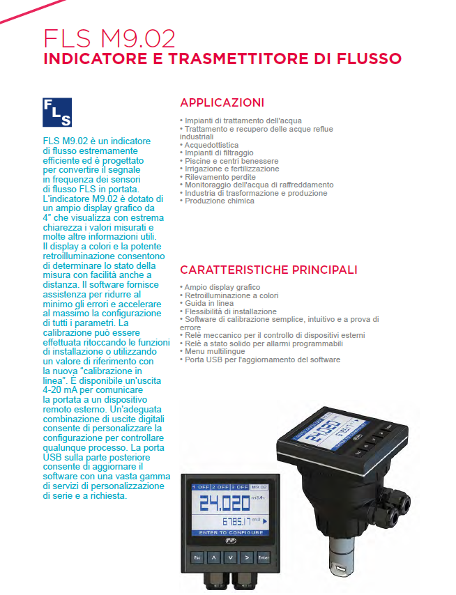 M9.02 Flow Monitor and Transmitter